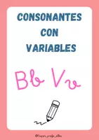 Vista previa - Hojas de trabajo - DOSSIER LECTOESCRITURA 1º EP - CONSONANTES CON VARIABLES - página 2