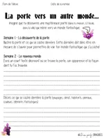 Aperçu - Feuilles d'exercices - La porte vers un autre monde - Page de couverture