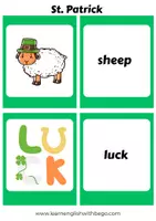 Vista previa - Juegos / Gamificación - Memory cards St Patrick Vocabulary - página 2