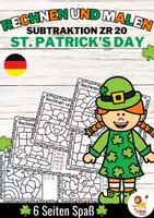 Vorschau - Arbeitsblätter - Rechen-Mal-Blätter - Subtraktion bis 20 (St. Patrick's Day) - Deckblatt