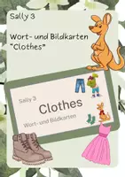 Vorschau - Merkblätter - Sally 3 "Clothes" (Wort- und Bildkarten) - Englisch Kl. 3 - Deckblatt