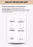 Vorschau - Arbeitsblätter - Handabdruck Ostern Basteln Kinder – Vorlage für Kita Vorschule A3 & A4 | Ostergeschenk Eltern - Seite 2