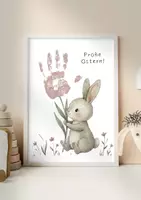 Vorschau - Arbeitsblätter - Handabdruck Ostern Basteln Kinder – Vorlage für Kita Vorschule A3 & A4 | Ostergeschenk Eltern - Seite 3