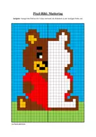 Vorschau - Arbeitsblätter - Pixel-Bilder: Valentinstag & Muttertag & Vatertag (Symmetrie / Pixel-Art) - Seite 2