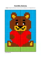 Vorschau - Arbeitsblätter - Pixel-Bilder: Valentinstag & Muttertag & Vatertag (Symmetrie / Pixel-Art) - Seite 3