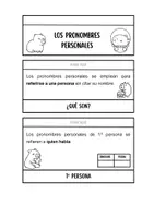 Vista previa - Hojas de trabajo - CUADERNO INTERACTIVO PARA LOS PRONOMBRES PERSONALES - página 1