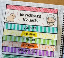 Vista previa - Hojas de trabajo - CUADERNO INTERACTIVO PARA LOS PRONOMBRES PERSONALES - Portada