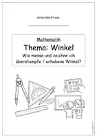 Vorschau - Arbeitsblätter - Überstumpfe (erhabene) Winkel messen und zeichnen: Arbeitsheft – verständlich mit Hilfswinkel - Seite 2