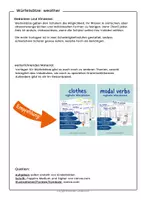 Vorschau - Arbeitsblätter - Englisch: Weather (Würfelsätze) - Seite 1