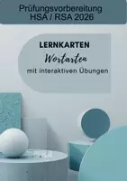 Vorschau - Merkblätter - Prüfungsvorbereitung Lernkarten Wortarten RSA / HSA 2026 - Deckblatt