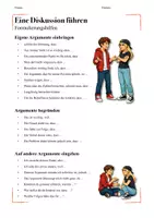Vorschau - Arbeitsblätter - Formulierungshilfen zum Diskutieren - Seite 1
