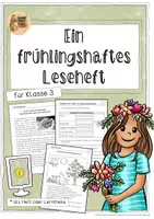 Vorschau - Arbeitsblätter - Leseheft Frühling (Frühlingshaftes Leseheft) - Klasse 3 - Deckblatt