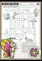 Vorschau - Arbeitsblätter - DER SCHMETTERLING - Kreuzworträtsel - Deckblatt