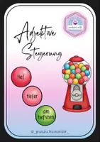 Vorschau - Spiele - Adjektive - Steigerung mit Kaugummi - Deckblatt