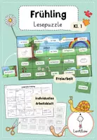 Vorschau - Arbeitsblätter - Lesetraining DAZ Frühling - Deckblatt