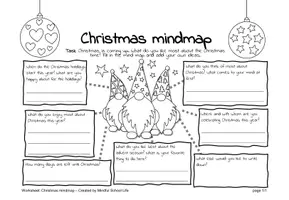 Vorschau - Arbeitsblätter - Christmas Mindmap: For the last lesson before the Christmas holidays - Seite 2