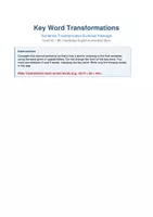 Vorschau - Arbeitsblätter - Prüfungstraining B2: 20 Sätze Keyword Transformation - Deckblatt