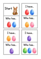 Vorschau - Spiele - Easter eggs I have-who has - Deckblatt