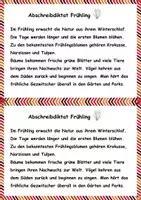 Vorschau - Fördermaterial/Inklusion - Abschreibdiktat Frühling - Seite 1