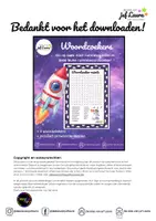 Voorbeeld - Ruimte - Woordzoekers - Pagina 1