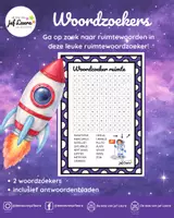 Voorbeeld - Ruimte - Woordzoekers - Voorblad