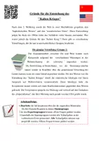 Vorschau - Arbeitsblätter - Entstehung des "Kalten Krieges" - Deckblatt