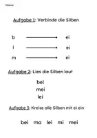 Vorschau - Arbeitsblätter - Leseförderung 1. Klasse – Zwielaut Ei; ei - Seite 3
