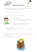Vorschau - Arbeitsblätter - write a review 2level - Seite 1