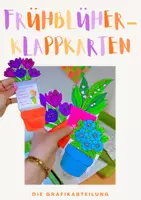 Vorschau - Mal- und Bastelvorlagen - 🌷 Frühblüher-Klappkarten 🌱💌 - Deckblatt