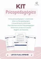 Vista previa - Refuerzo / NEE / Materiales de apoyo - KIT PSICOPEDAGÓGICO 🧠 - Portada