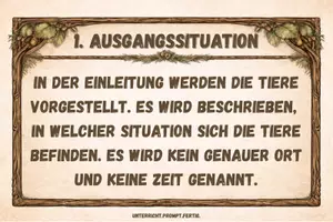 Vorschau - Poster - Fabeln: Lehren/Moral + Aufbau + Merkmale (Bildkarten) - Seite 2