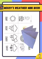 anteprima - Esercizi - Mousy's weather Storytime mini book - Pagina di copertina