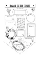 Vorschau - Arbeitsblätter - Steckbrief Wimpelkette - Das bin ich - Seite 3