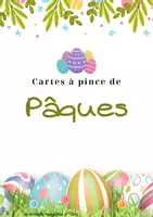 Aperçu - Apprentissages en autonomie - Cartes à pinces de Pâques - Page de couverture