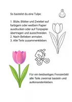 Vorschau - Mal- und Bastelvorlagen - Materialpaket Fensterblilder Frühlingsblumen - Seite 2