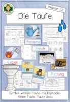 Vorschau - Unterrichtsreihen - Die Taufe (Religion Klasse 1-2) - Deckblatt