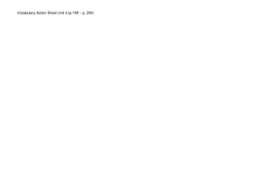 Vorschau - Arbeitsblätter - Vocabulary Action Sheet für Lighthouse 1 (Unit 4) - Seite 1