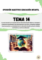 Vista previa - Para docentes: organización, planificación y formación - Tema 14 Oposición Educación Infantil - Portada