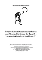 Vorschau - Arbeitsblätter - KI im Ethikunterricht: Podiumsdiskussion Schule der Zukunft – Unterrichtsmaterial, Sek I - Seite 1