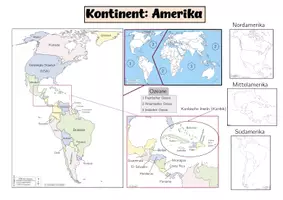 Vorschau - Arbeitsblätter - Kontinent Amerika kompakt - Sek 1 - Seite 1