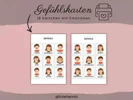 Vorschau - Bildkarten - Emotionen spielerisch verstehen mit den Gefühlskarten - Deckblatt