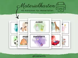 Vorschau - Bildkarten - Material- und Spielzeugkarten - Deckblatt