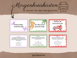 Vorschau - Bildkarten - Morgenkreiskarten für die Kita - Deckblatt