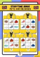anteprima - Giochi - PETE AND HIS SHOES STORYTIME BINGO - Pagina di copertina