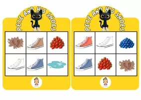 anteprima - Giochi - PETE AND HIS SHOES STORYTIME BINGO - Pagina 1