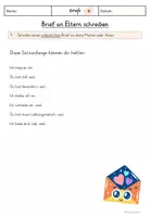 Vorschau - Arbeitsblätter - Brief an die Eltern schreiben Briefe - Seite 2