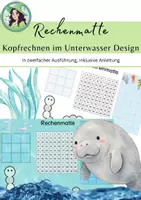Vorschau - Spiele - Rechenmatte Meerestiere / Kopfrechnen / Einstieg - Deckblatt