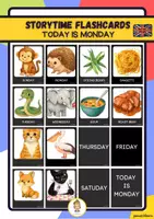anteprima - Flashcard - TODAY IS MONDAY STORYTIME FLASHCARDS - Pagina di copertina