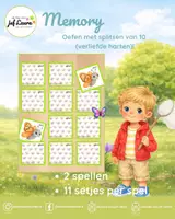 Voorbeeld - Lente - Memory - Verliefde harten - Voorblad
