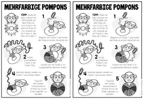 Vorschau - Mal- und Bastelvorlagen - FRÜHLING - Pompon-Tiere (Bastelvorlagen + Anleitung) - Seite 3